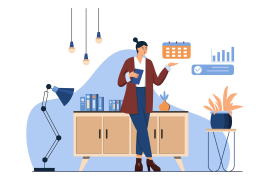 Business Plan Vector Illustration Flat
