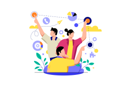 Illustration Of Team Connection